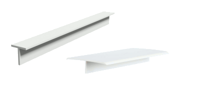 perfil pvc T tecnoperfil cpr