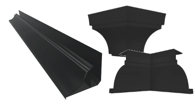pvc moldura esquinero negro cpr